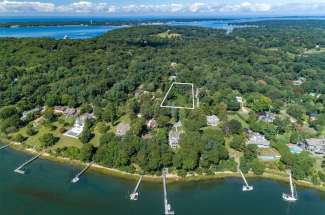 Shelter Island Acreage with Day Dock on the Bay