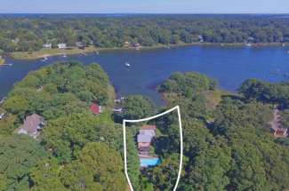 Stylish Shelter Island Waterfront with Dock and Pool