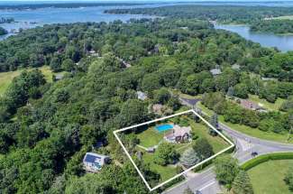 Shelter Island Shingled Farmhouse near Beach with Pool