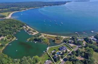 Shelter Island Smith Cove Traditional with Dock and Pool