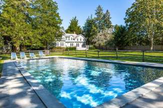 Shelter Island Restored Bayfront Farmhouse with Pool