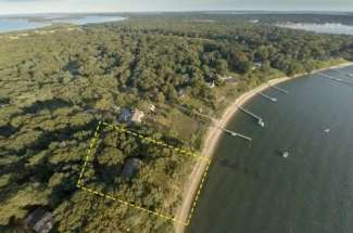 Shelter Island Sandy Beachfront Cottage on 1.7+/- Acres