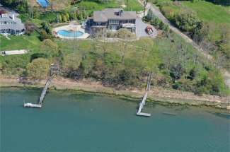 Stunning Shelter Island Bay Front with Dock and Pool