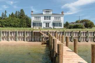 Exquisite Shelter Island Sound Front Beach House with Dock