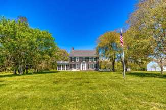 Historic Shelter Island Waterfront Farmhouse on 22.95 Acres